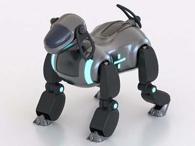 robot dog mechanical dog quadruped robot intelligent robot 3d model