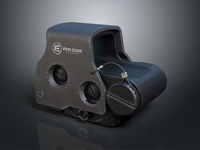 EOTech Tactical Weapon Sight With Adjustable Knobs And High Precision Optics 3d model