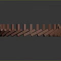 Red Dominoes in Circular Arrangement Showing Falling Sequence as Household Items
