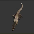 Realistic Tyrannosaurus Rex 3D Model Standing With Open Mouth And Detailed Skin