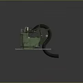 Heavy Duty Green Industrial Machinery With Metal Structure And Wheels