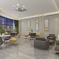 Schematic diagram of reception room 3d model