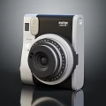 Instax Mini 9 Instant Camera With Built-in Flash Compact Design Classic Black White Color 3d model