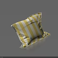 Soft Yellow And White Striped Pillow For Cozy Home Living Room Decor