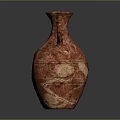 Handcrafted Red Clay Sculptural Carving Vase Featuring Intricate Patterns And Decorative Handle