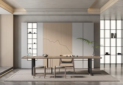 Modern Tea Room 3d model