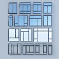 Various Modern Window Designs With Different Frame Styles And Glass Panels