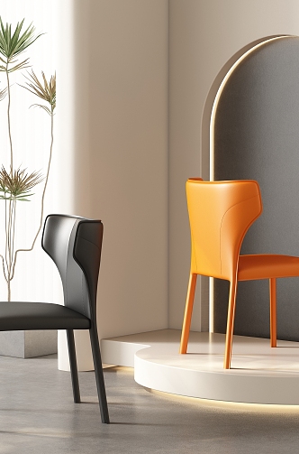 Dining chair combination 3d model