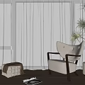Leisure Chair Lazy Sofa 3d model