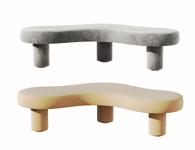 Modern sofa stool shape stool 3d model