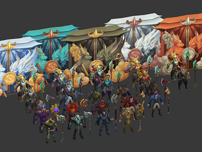 Modern Game Character Desert Death Nessus Dog Head Game Character Model 3d model