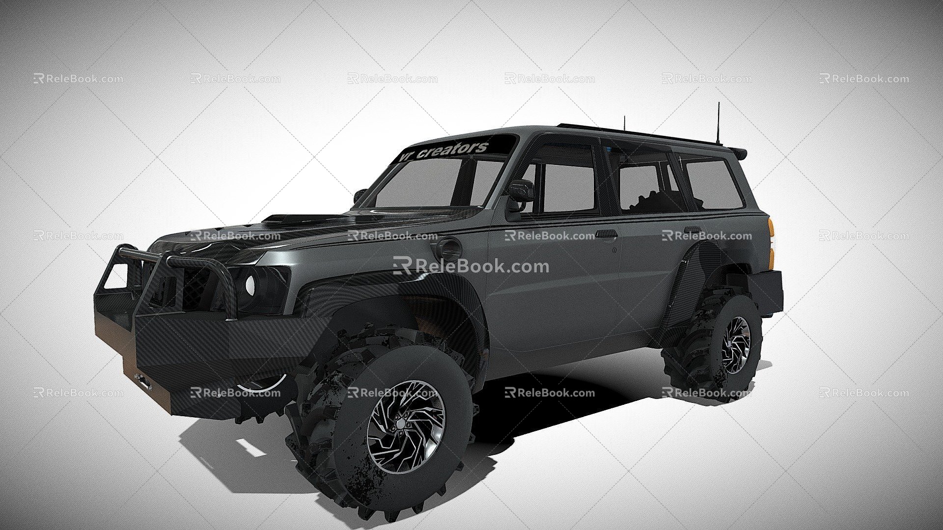 Patrol Car Off-road Vehicle 3d model