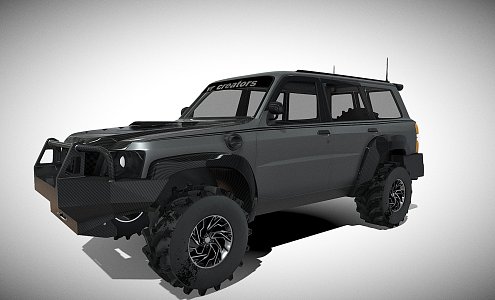 Patrol Car Off-road Vehicle 3d model