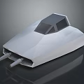 Turret Turntable Railgun Sci-fi Tower Defense Game Tower Defense Sci-fi Turret Game Turret Game Battery 3d model