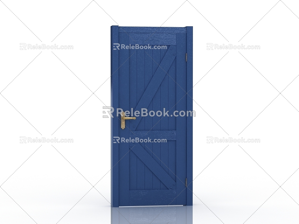 Wooden gate 3d model