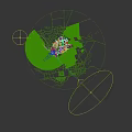 Aerial City Planning Layout With High Rise Buildings Transportation Hub And Green Areas