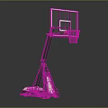 Portable Basketball Hoop With Adjustable Height And Stable Base Structure