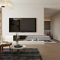 Modern Open Living Room Bedroom Space With Sofa Bed Wooden Floor Large Window And Chandelier