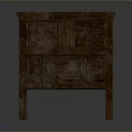 Wooden Cabinet With Drawers And Doors Featuring Wood Grain Vintage Rustic Design