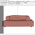 Simple leisure sofa 3d model