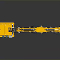 Game Movie Character Yellow Mechanical Arm Robot With Black Components Design