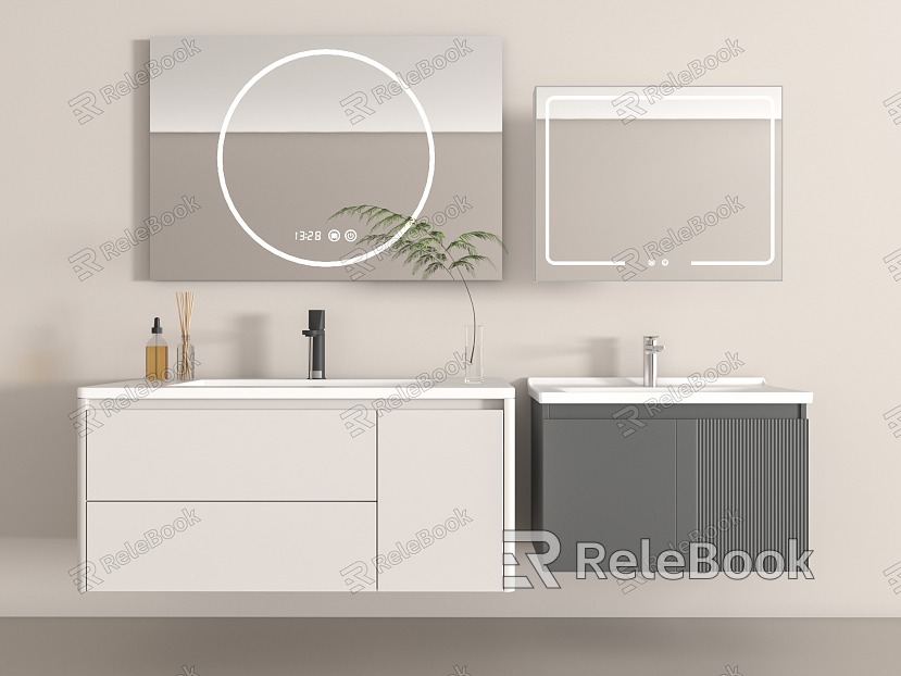 Modern bathroom cabinet model