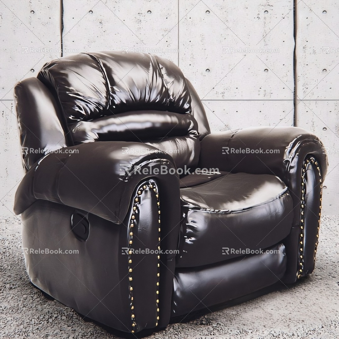 European-style Single-person Sofa Casual Sofa Sofa Chair 3d model