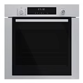Modern Built in Stainless Steel Oven With Glass Door And Control Panel Design