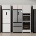 Modern refrigerator 3d model