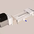 Industrial Linear Guide Rail System With Metal Frame Electric Motor And Sliding Block
