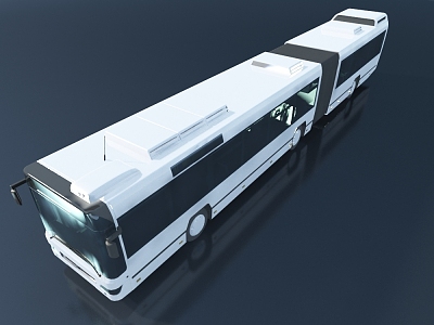 Modern Bus Car Transporter sports car 3d model