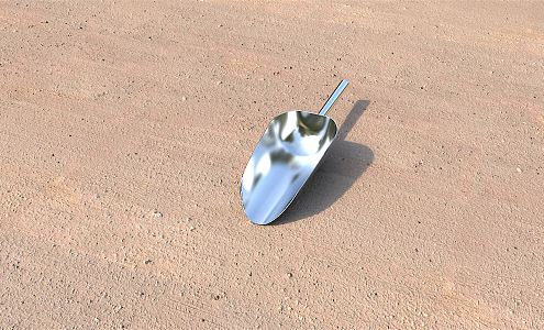 Modern shovel 3d model