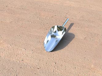 Modern shovel 3d model