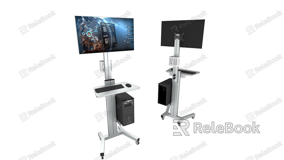 Modern bracket computer equipment mobile rack model