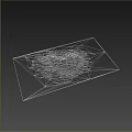 Natural Plant Derived White Powder Scattered On Black Rectangular Board