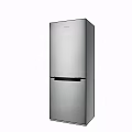 Modern Stainless Steel Upright Refrigerator Freezer With Double Door Design And Sleek Finish