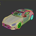 White Sports Car With Sleek Aerodynamic Body Rear Spoiler And Sporty Alloy Wheels
