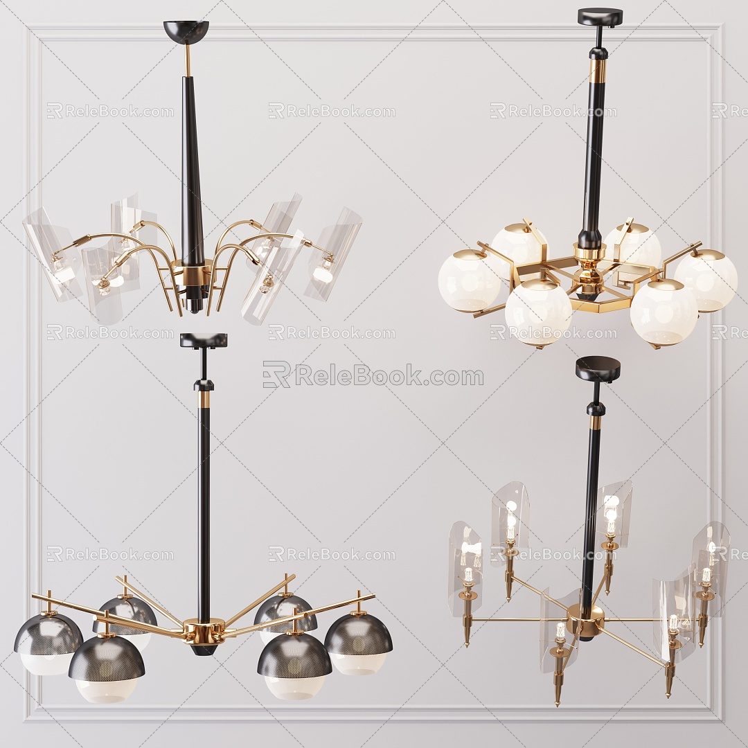 Style Chandelier 3d model