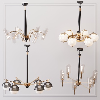 Style Chandelier 3d model