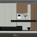 Modern Entryway Shoe Cabinet Design With White Beige Storage And Decorative Vase