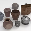 Utensils Jar Pot Cookware 3d model