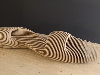 Modern shaped sofa 3d model