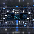 Digital City Command Center Featuring Interactive Data Screens And Modern Tech