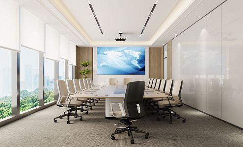 Modern Conference Room 3d model