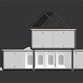 Modern Modular Two Story House With Solar Panels And Large Windows