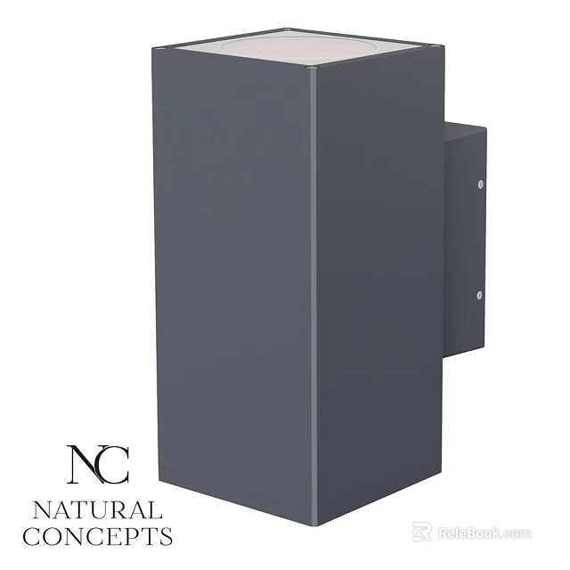 Wall Mounted Gray Outdoor Light With Modern Design And Durable Exterior Fixture 3d model 