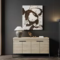 Quiet Side Cabinet Floor Lamp 3d model