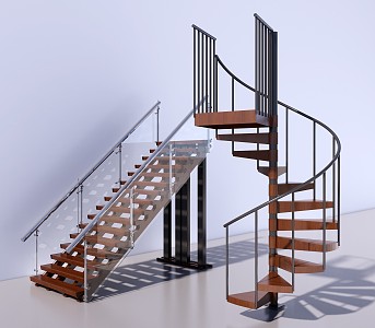 Modern Stair Combination 3d model