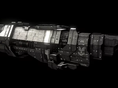 Space Heavy Cruiser 3d model Space Heavy Cruiser 3d model