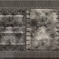 Square Rugs In Neutral Colors With Striped Textured Designs And Fringed Edges On Wooden Floor
